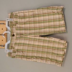 Apt 9 Green Plaid Bermuda Shorts